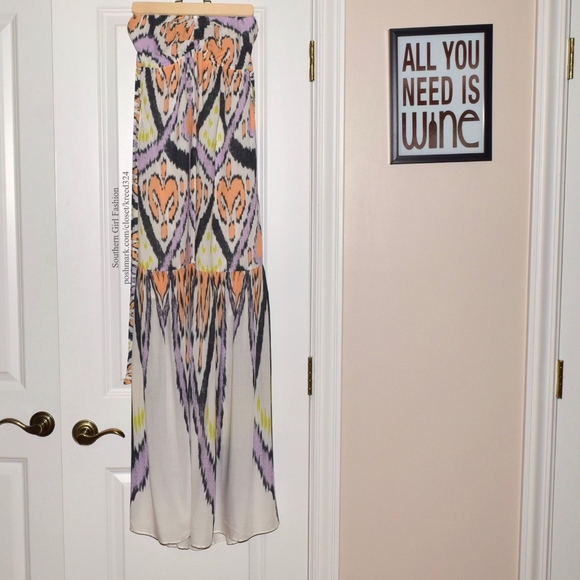 Free People Dresses & Skirts - FREE PEOPLE Party Dress Intricate Long Draped Gown